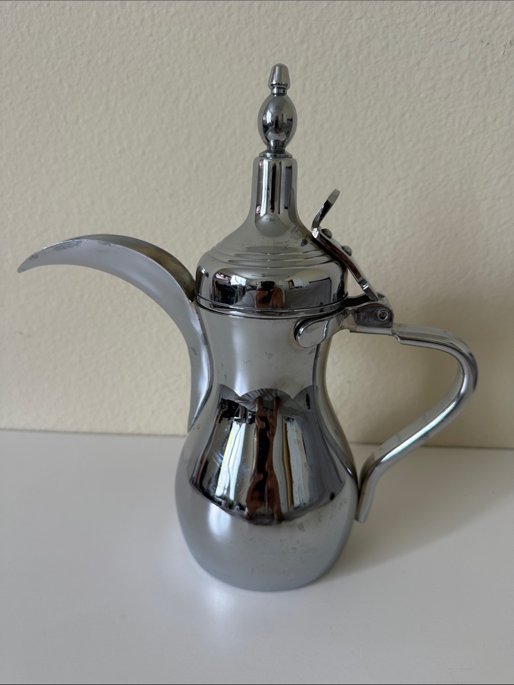 Authentic Classic Arabic Dallah Coffee Pot Stainless Steel Made in R.O.K